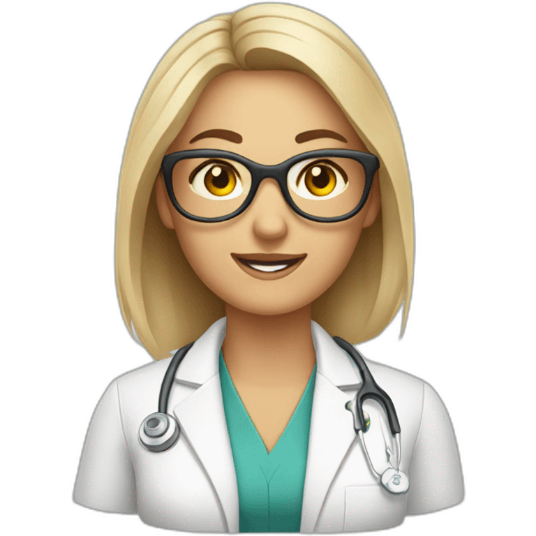 Behavioral optometrist woman emoji