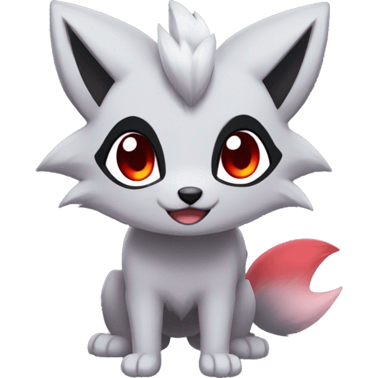 Kawaii Zorua-Zoroark-Mightyena emoji