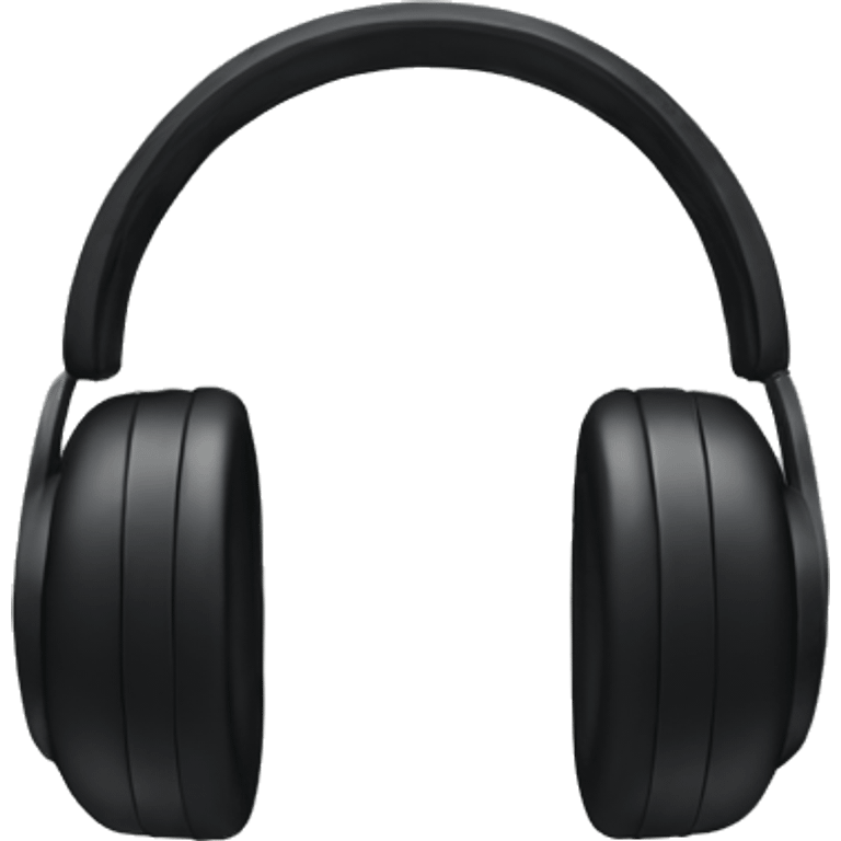 Black Headphones  emoji