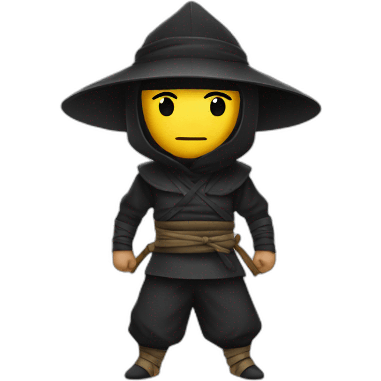 A ninja in a hat emoji