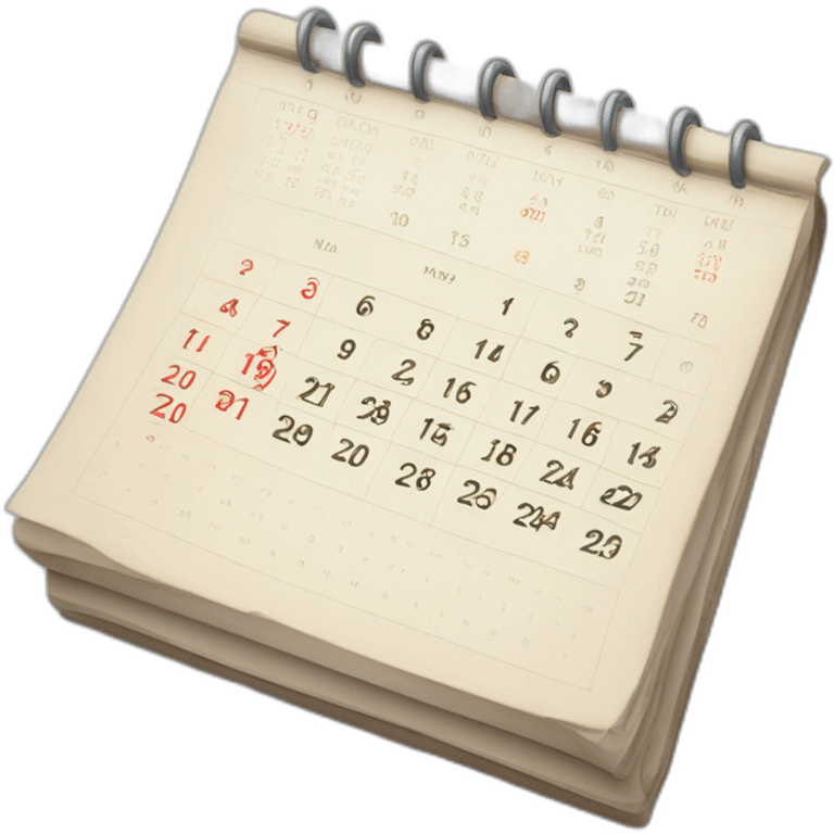 calendario iphone emoji