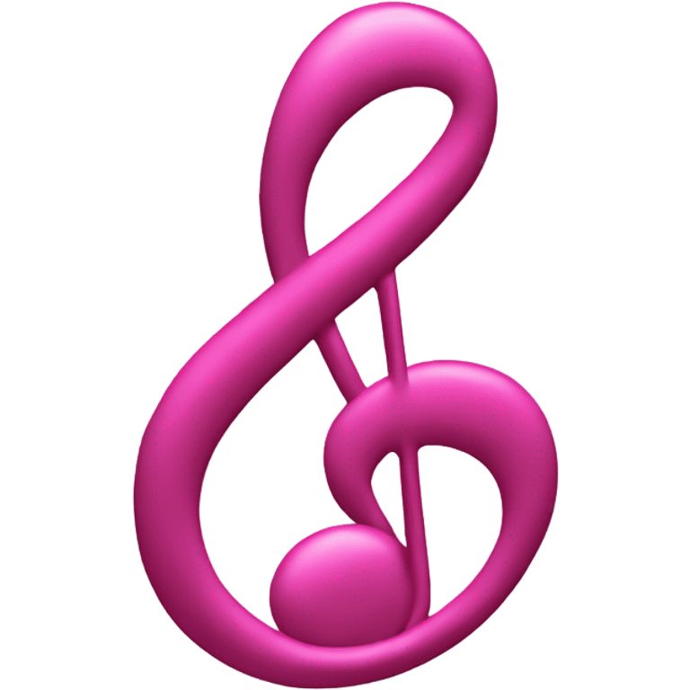 Pink music note emoji