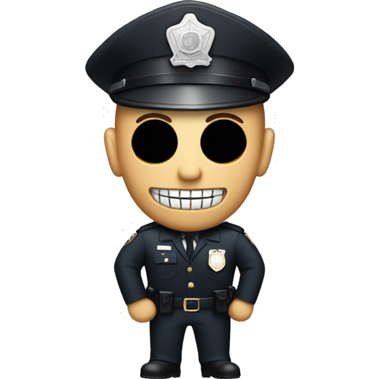 Cop as a skeleton  emoji