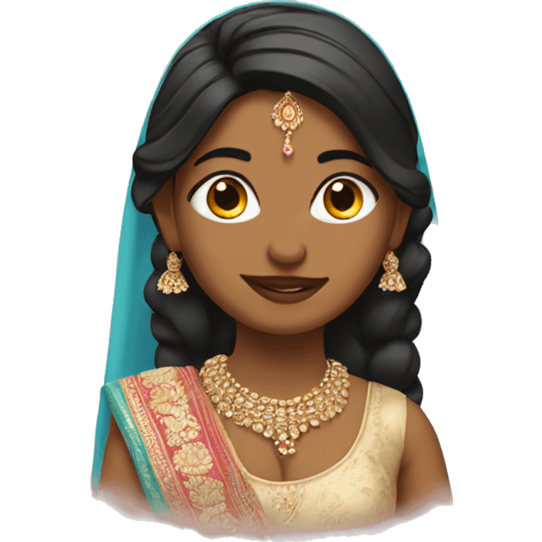 Indian girl wedding emoji