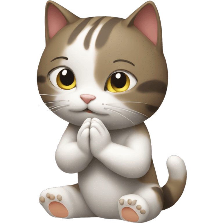 cat praying emoji