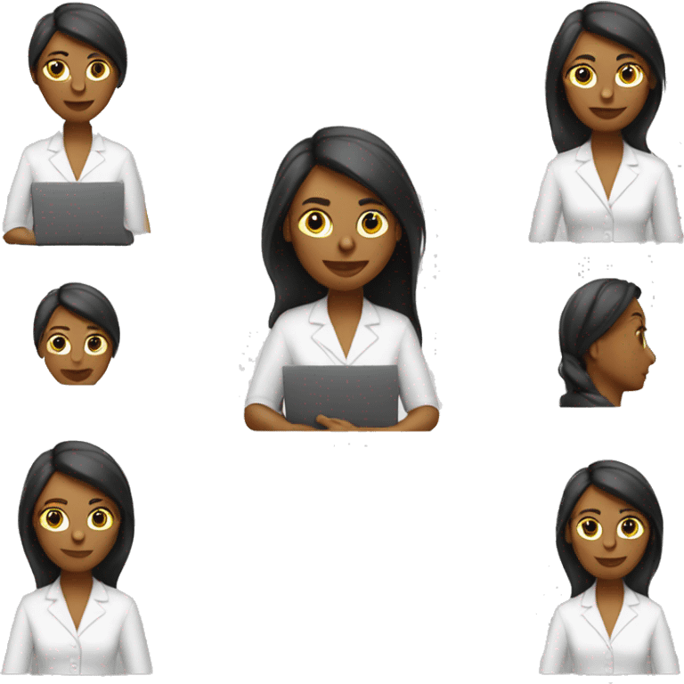 presentation designer woman with a laptop emoji