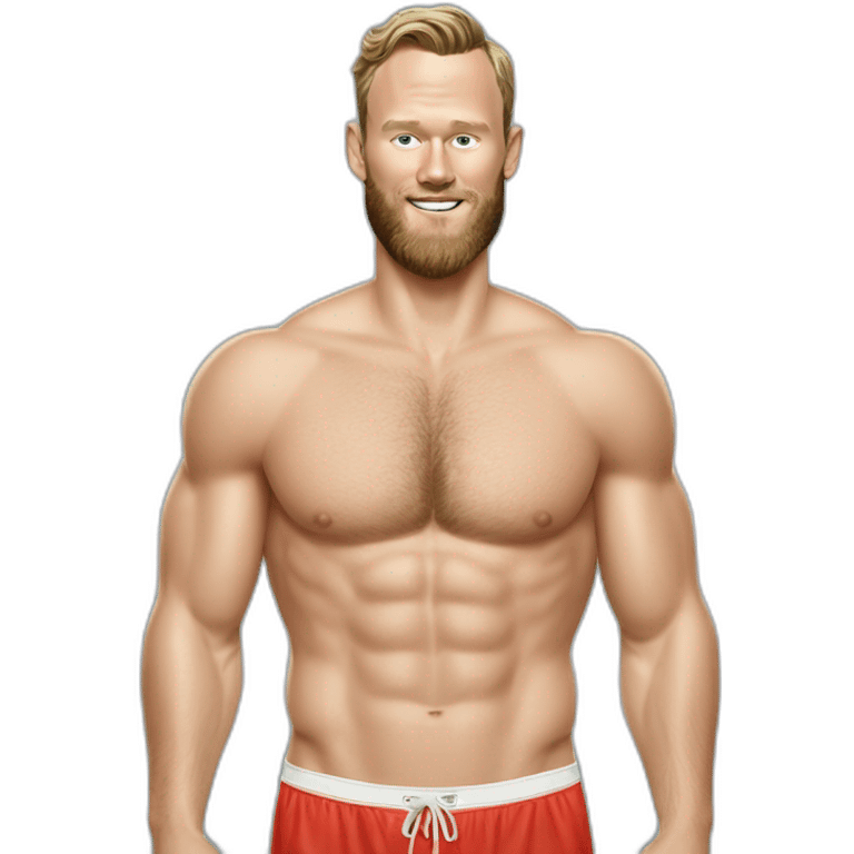 Jonathan Toews as beach bum with beard emoji