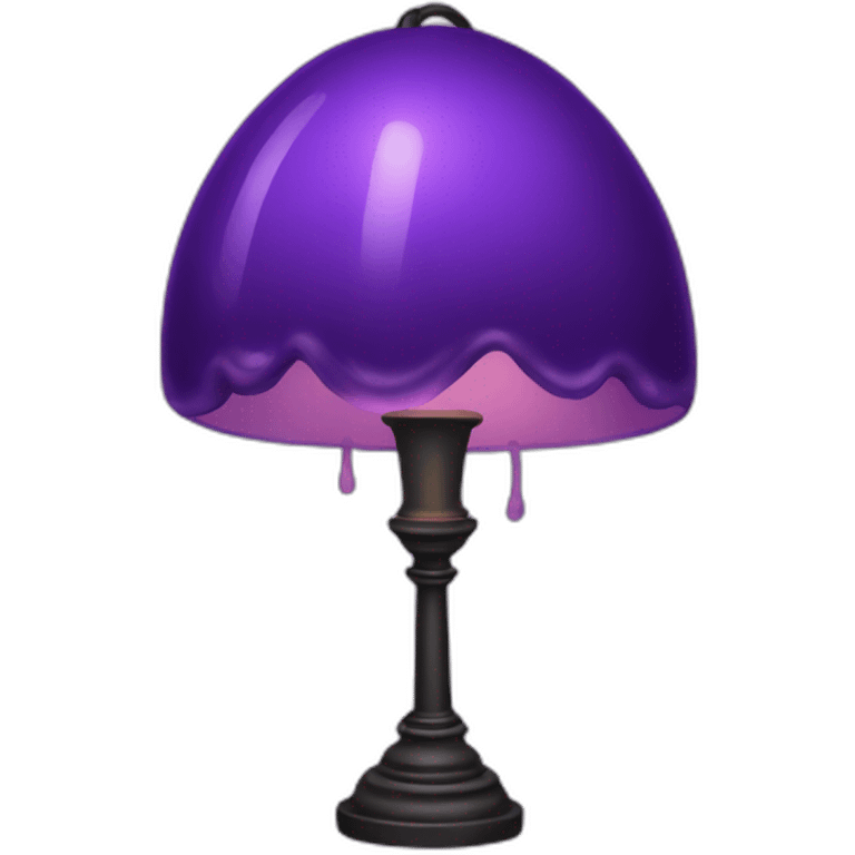 A purple lavalamp emoji