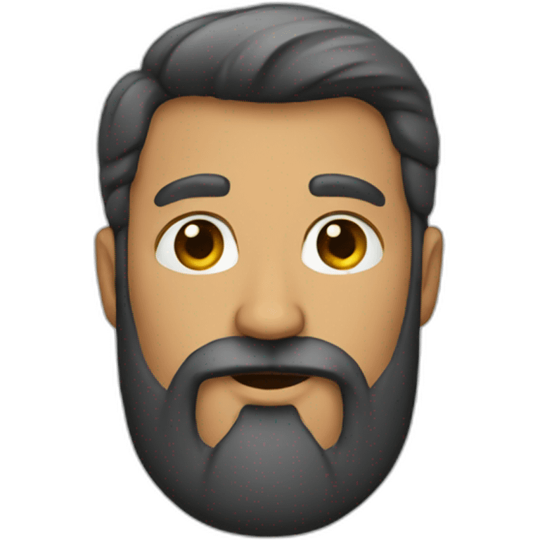 man with a beard like emoji