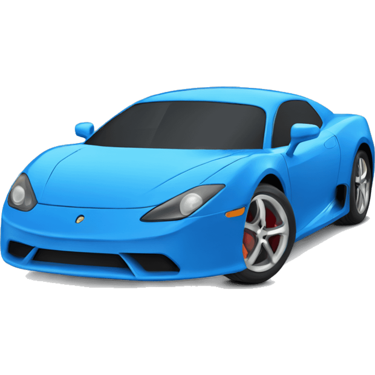  Blue sports car  emoji