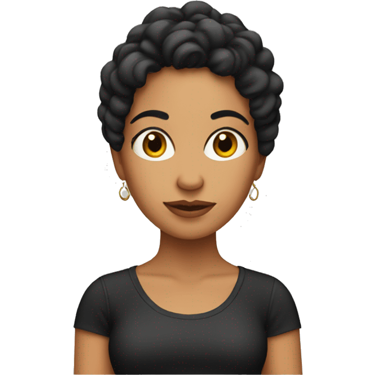 A woman Latino colored wearing a crop top emoji