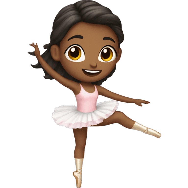 girl dancing on pointe shoes emoji