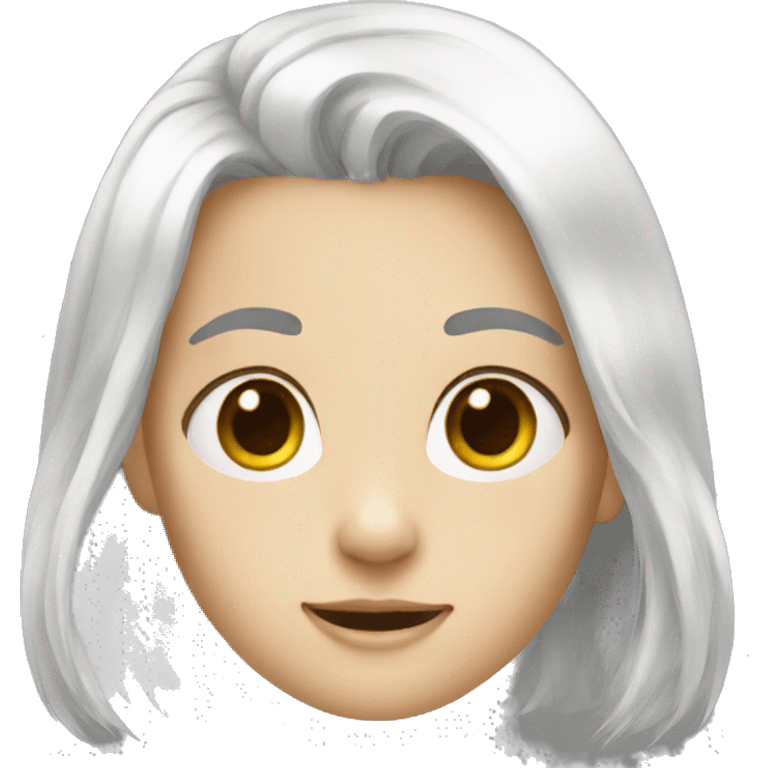 dauhter white hair emoji