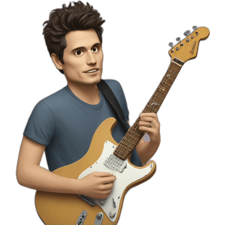 John Mayer playing guitar emoji