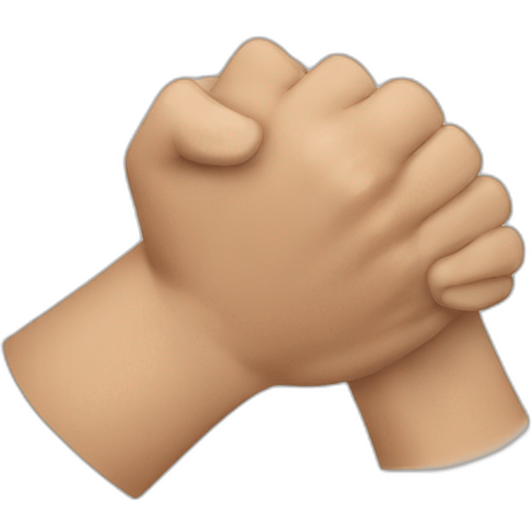 Hand wrestling emoji