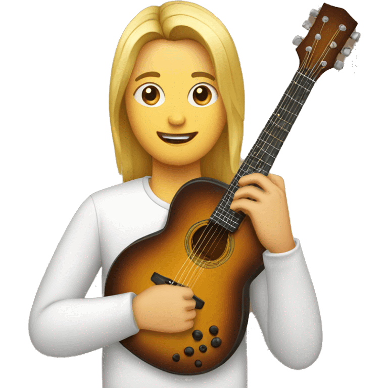 Gitár + mlokzer felirat emoji