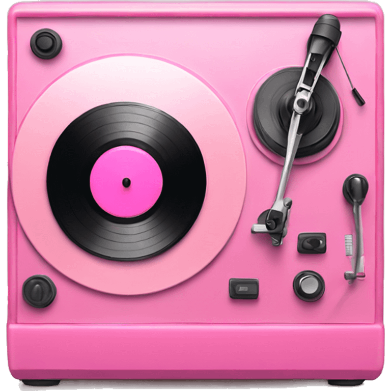 pink record player emoji