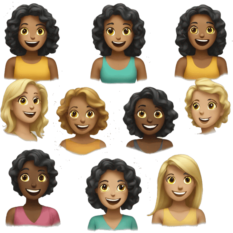 happy women emoji