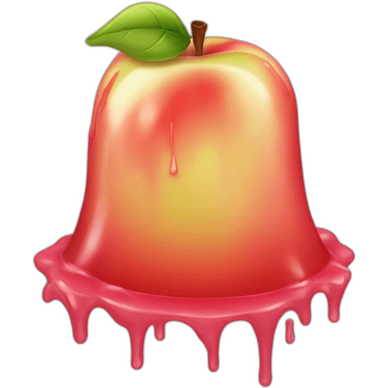 Melting apple ios emoji