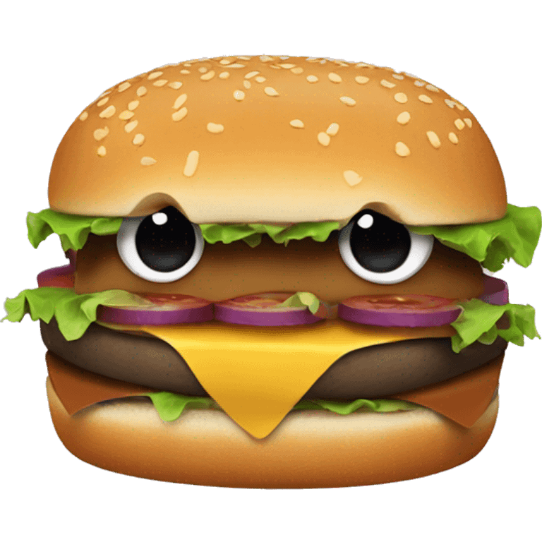 Bat cheeseburger emoji