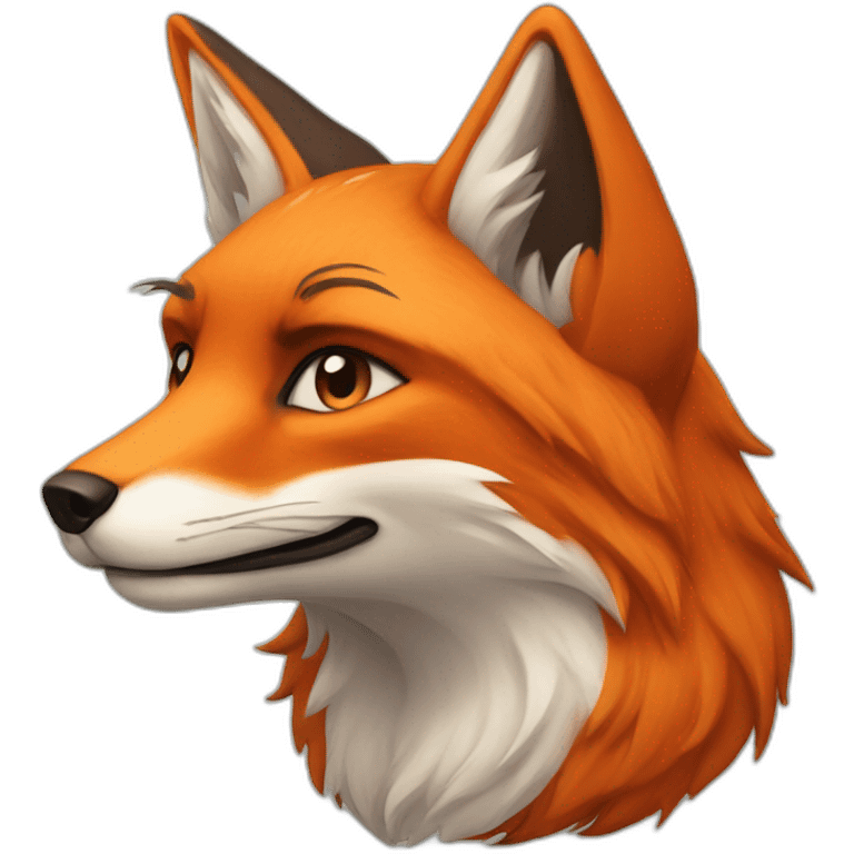 Dominant fox emoji