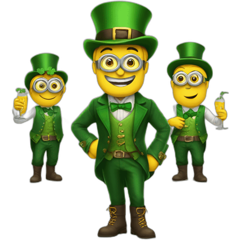 Leprechaun avec minions emoji