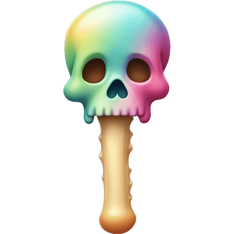 candy colored bone emoji