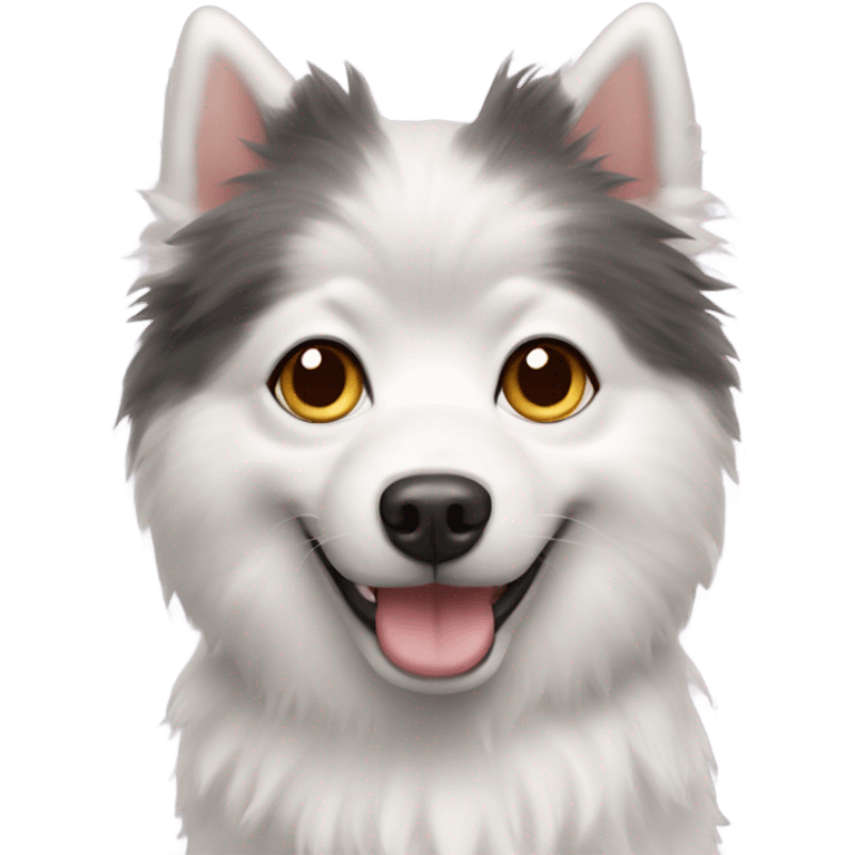 Marble Spitz dog  emoji