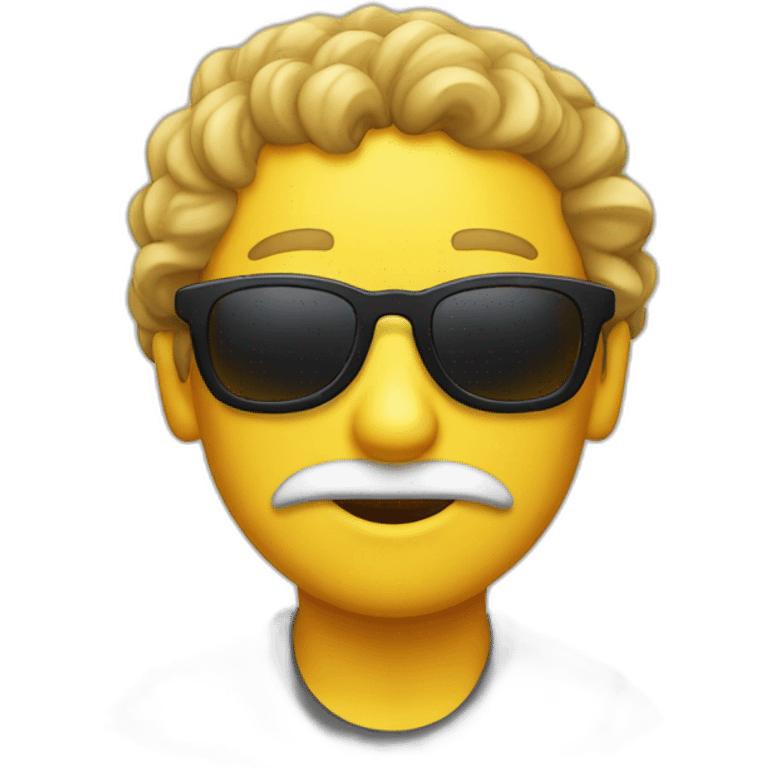 Dooby avec des lunettes de soleil emoji