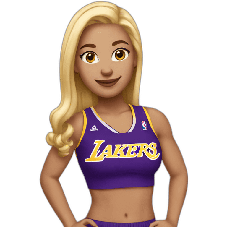 lakers blonde girl emoji