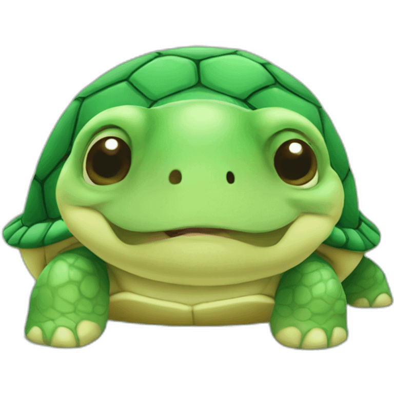 Cute little chubby Turtle  emoji