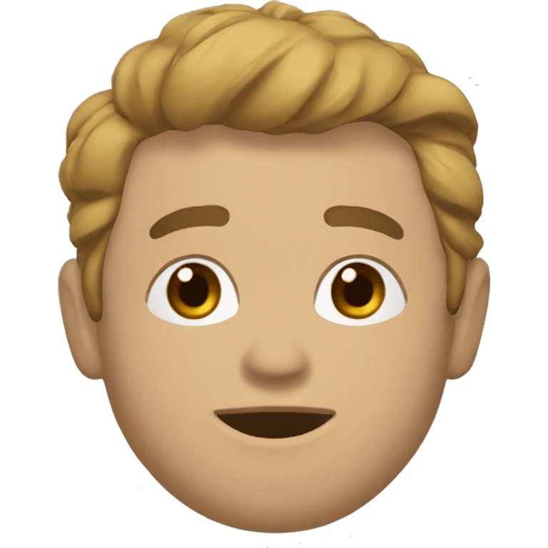  CHICO CON PELO CLARO Y LUNres EN LAS MEJILLAS emoji