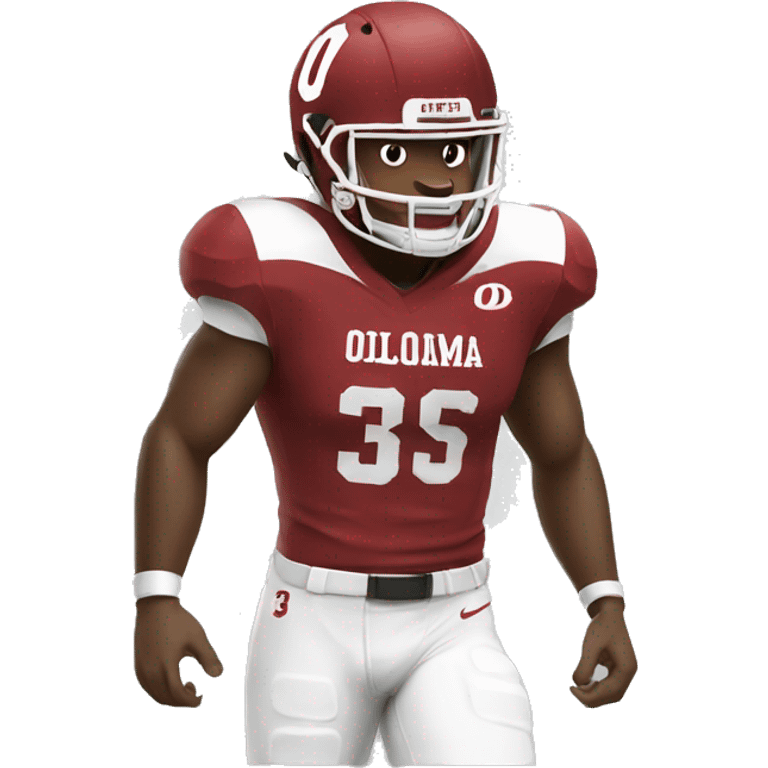 Oklahoma university FOOTBALL PLAYER  emoji