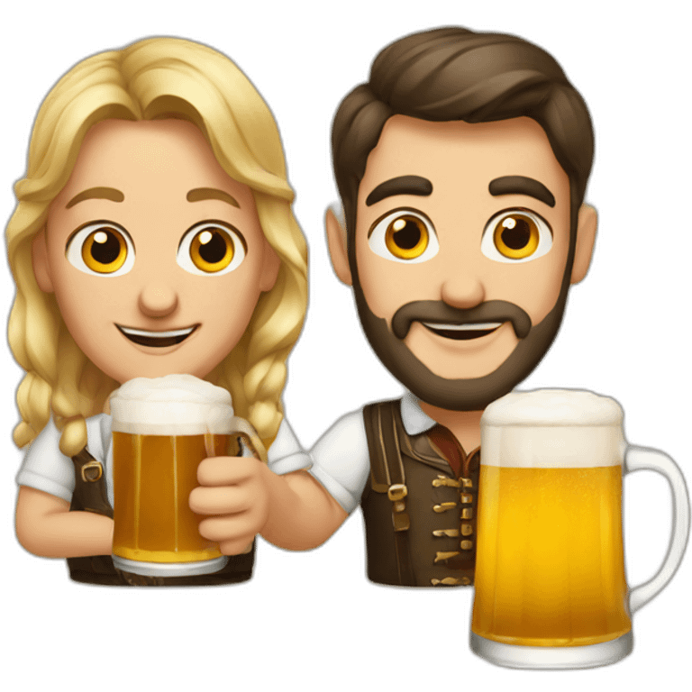 German and bier emoji