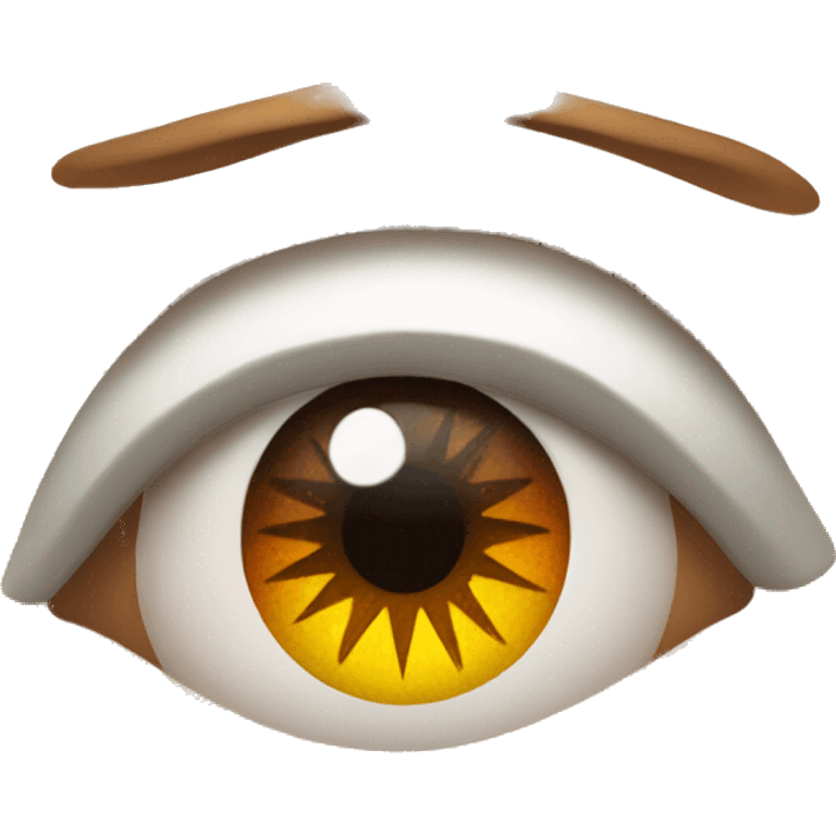 amazon symbols in persons eye emoji