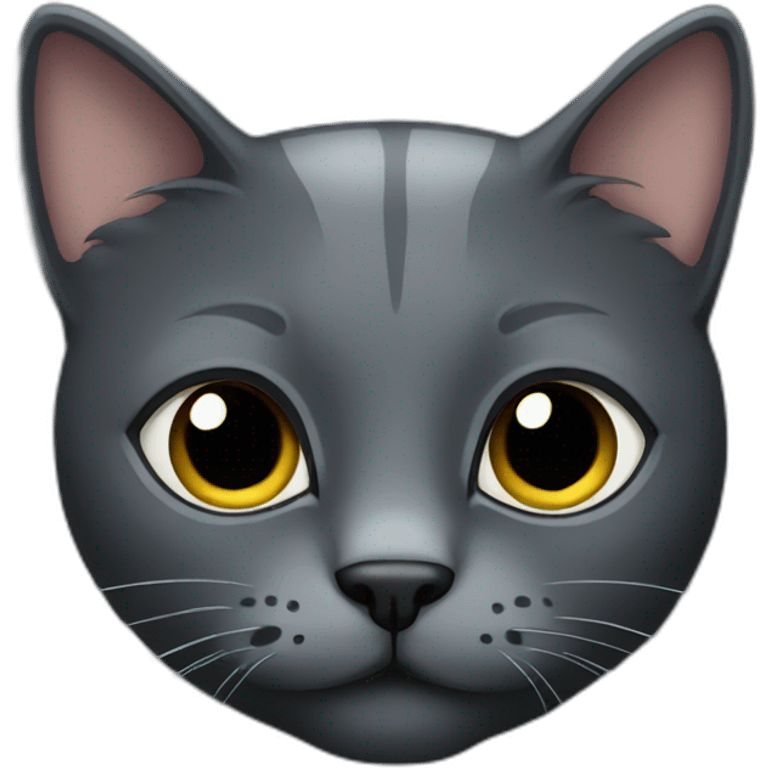 dark gray cat emoji