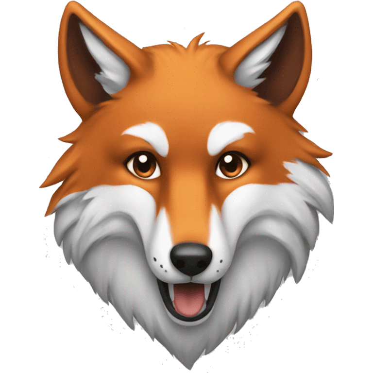 Fox and wolf emoji