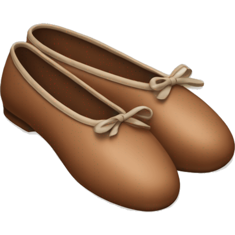 brown ballet shoe emoji