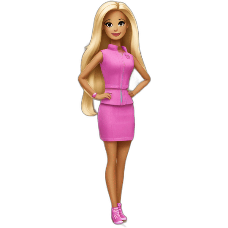 barbie in a library emoji