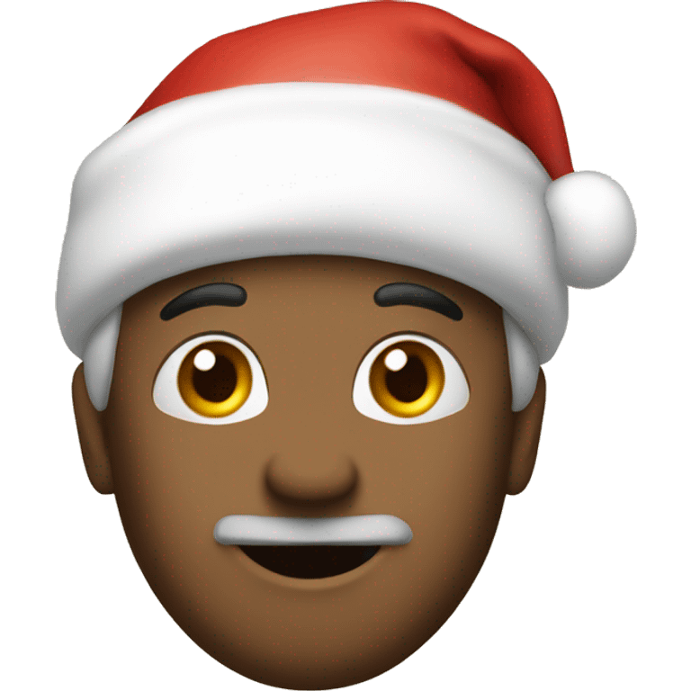 a witvh wearing a santa hat emoji