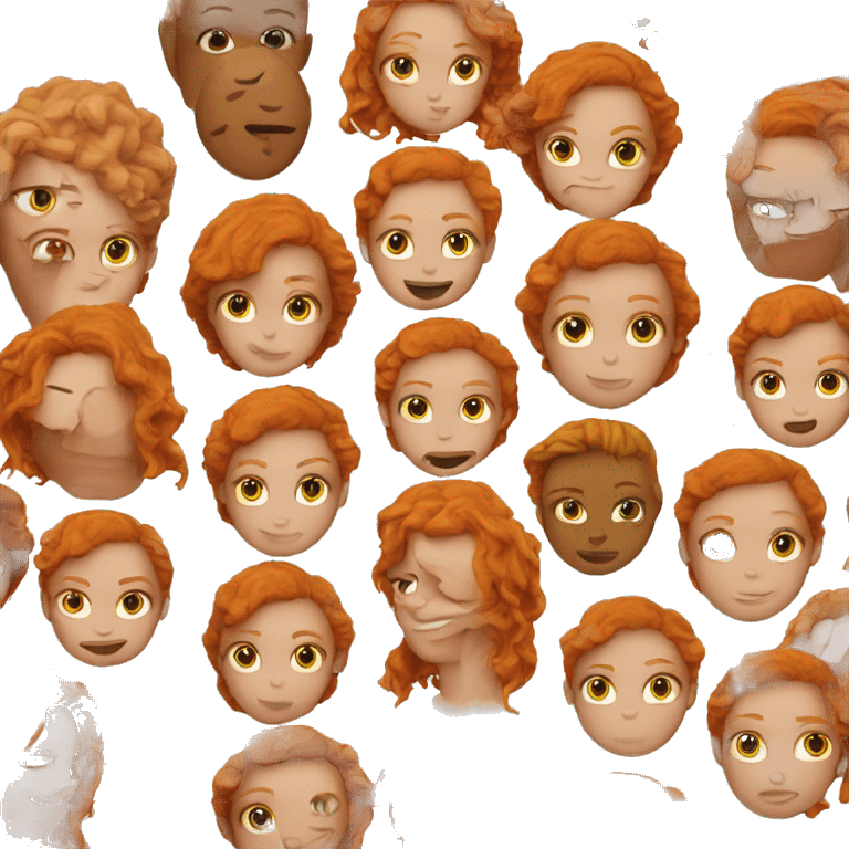 hot girl ginger  emoji