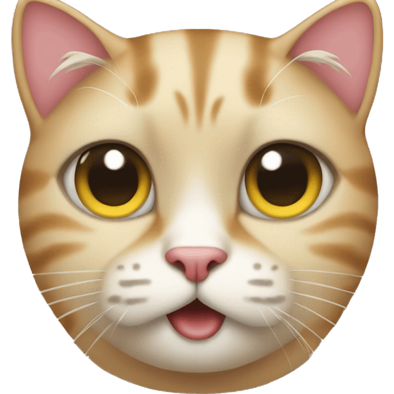 CAT with dumb down emoji