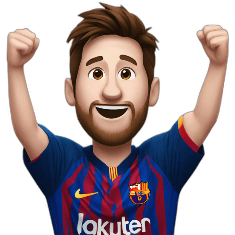 celebration messi emoji