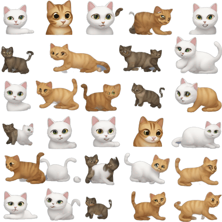 playing cats emoji