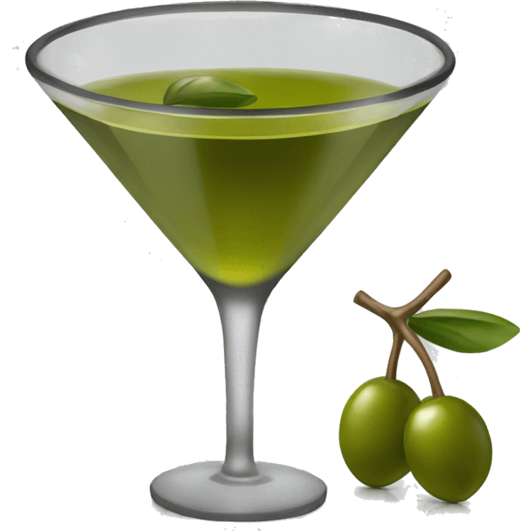 Olive martini emoji