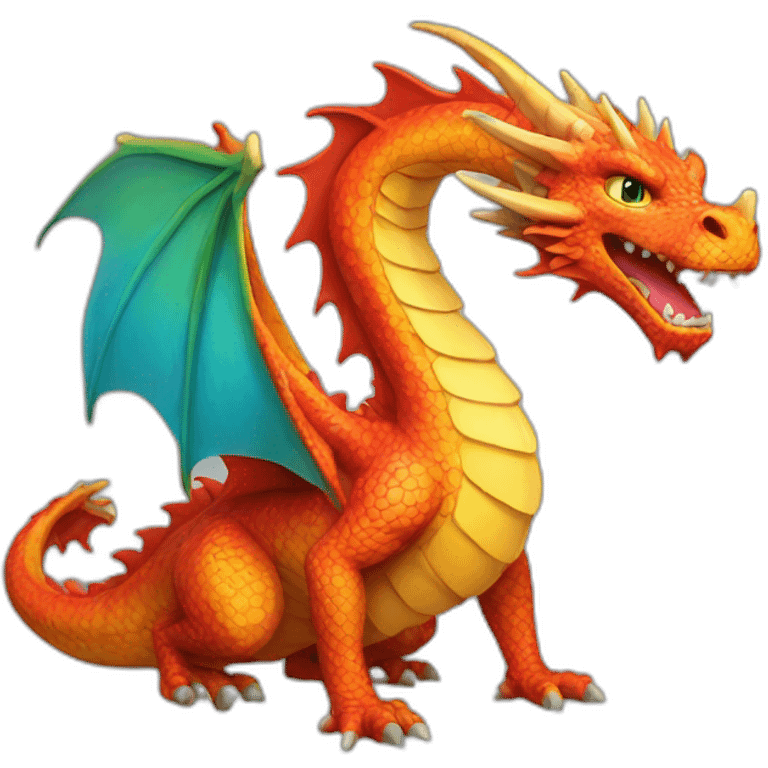 colourful-dragon emoji