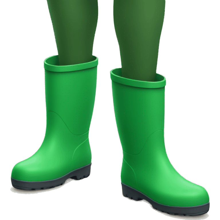 Green wellies emoji