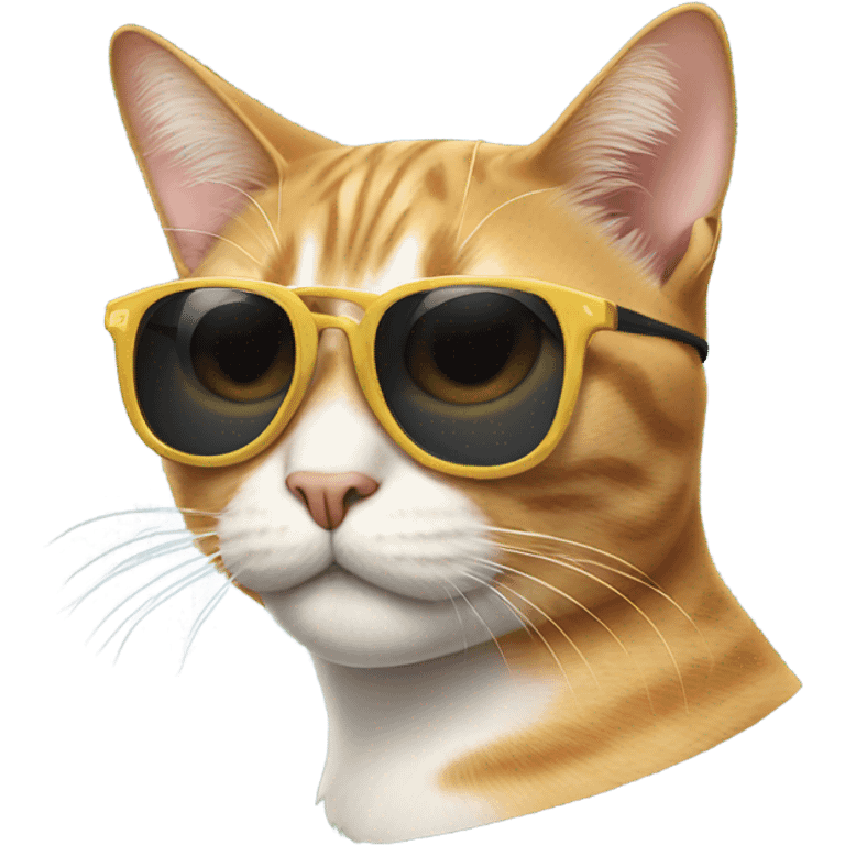 Cat with sunglasses emoji