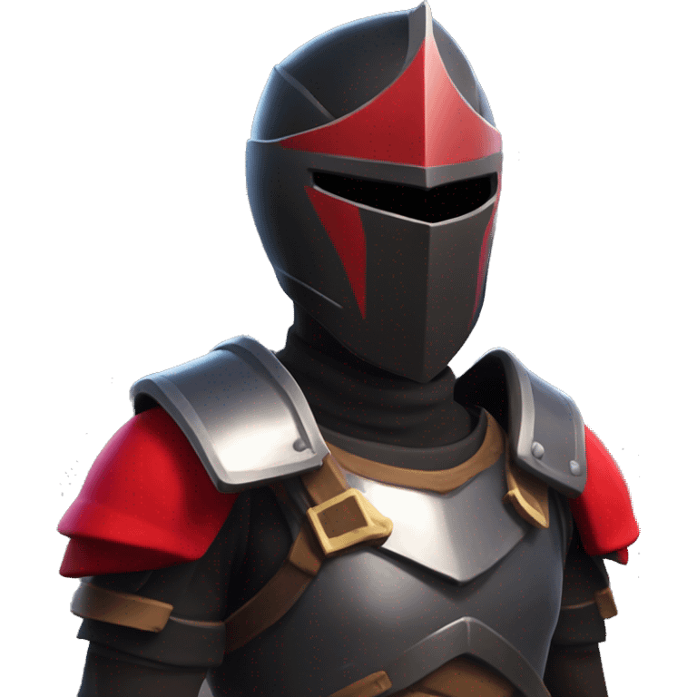 Fortnite black knight male open visor emoji