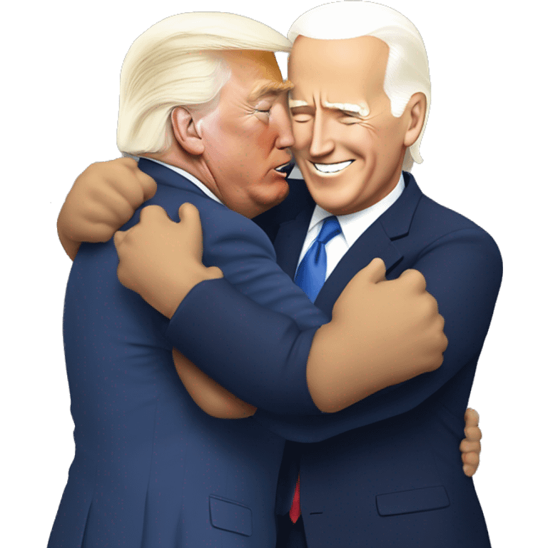 Donald Trump Hugging Joe Biden emoji